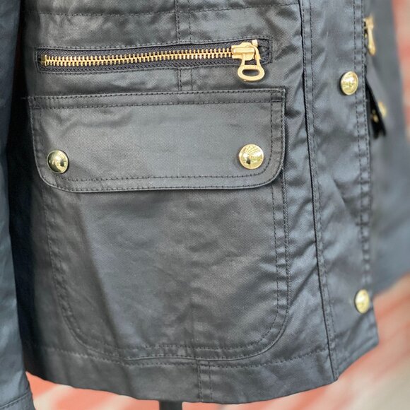 Tommy Hilfiger Dark Olive Utility Jacket w/ Gold Hardware | Women’s Small - Picture 6 of 14